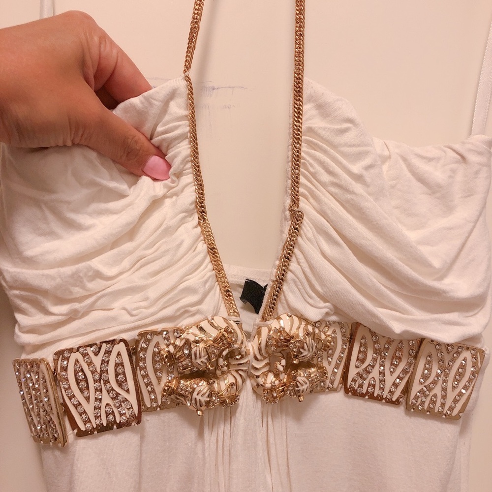 White SKY Top with real swarovski diamonds